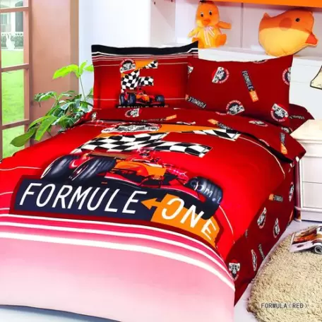 Комплект постельного белья  Le vele №024 Formula Red полуторный