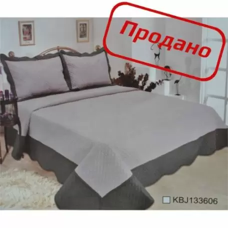 Покрывало  однотонное с кантом  №001 и 2 наволочки