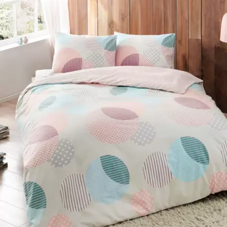 Комплект постельного белья ТАС flannel “Bella” V01 евро