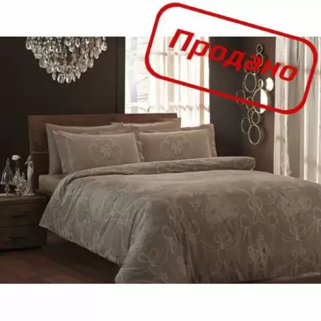 Комплект постельного белья ТАС “Ribbon” Brown  PVC