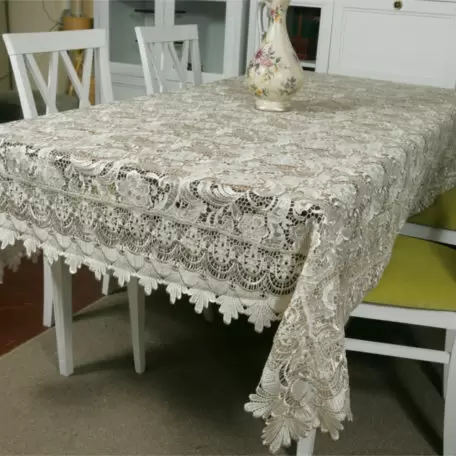 Скатерть вязаная Паутинка brown 180 x 260 cm Скатерть вязаная Паутинка brown 180 x 260 cm