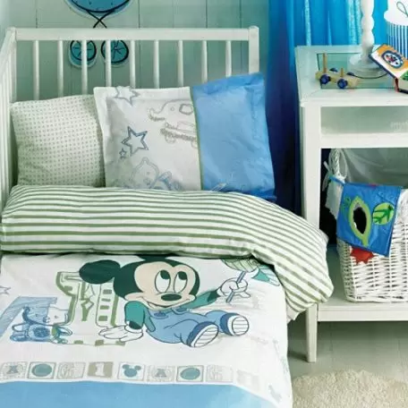 Комплект постельного белья в кроватку ТАС “Mickey Scribble”