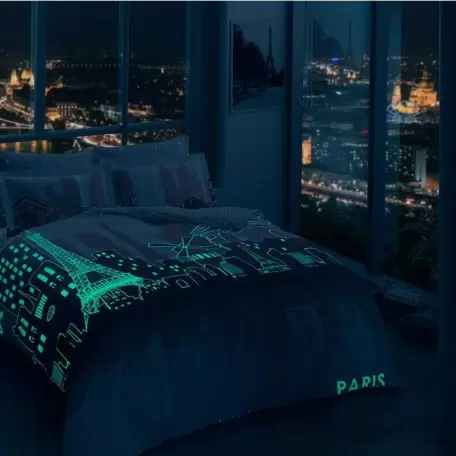 Комплект постельного белья ТАС “Paris” евро светящееся Комплект постельного белья ТАС “Paris” евро светящееся