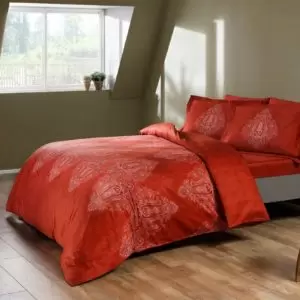 Комплект постельного белья ТАС “Caledon” Red SATEN DIGITAL