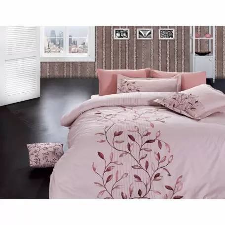 Комплект постельного белья с вышивкой First Choice “Casablanca” Pudra Комплект постельного белья с вышивкой First Choice “Casablanca” Pudra