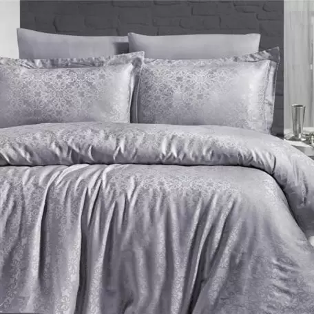 Комплект постельного белья FirstChoice Jacquard Satin “Lamone Gri”