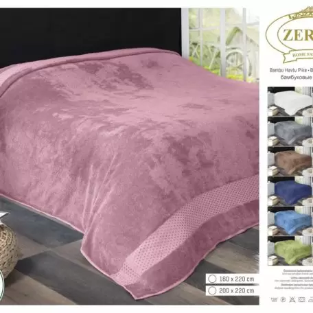 Махровая простынь Zeron 200×220 cm  розовая