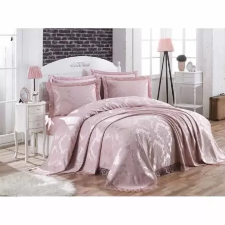 Покрывало Gardine’s Home Diana pink с 2 наволочками