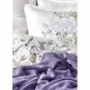 Комплект постельного белья Karaca Home “Elsira lila” + пике - Фото 2