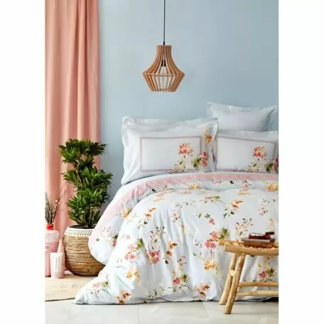 Комплект постельного белья Karaca Home – Dalia mavi 2019-2 голубой пике Комплект постельного белья Karaca Home – Dalia mavi 2019-2 голубой пике