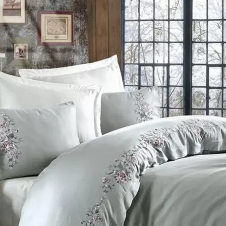 Комплект постельного белья Dantela Vita “Embroidered Efsa Maldiv ”  евро