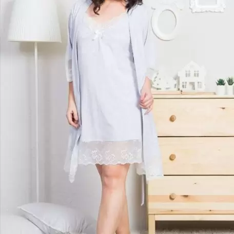 Комплект из ночной сорочки и халата VIENETTA 0030200000