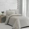 Постельное белье Satin Stripe Platin Gri - Фото 3