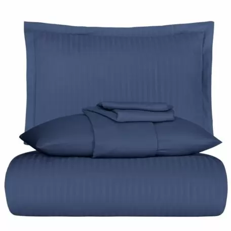 Постельное белье Satin Stripe Lacivert Постельное белье Satin Stripe Lacivert