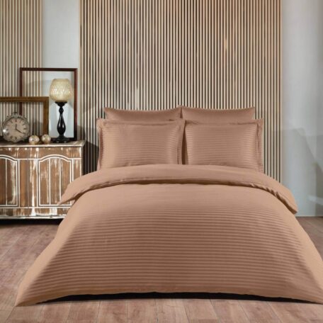 Постельное белье Satin Stripe Kapuccino Постельное белье Satin Stripe Kapuccino