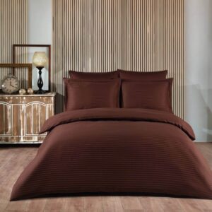 Постельное белье Satin Stripe Kahve