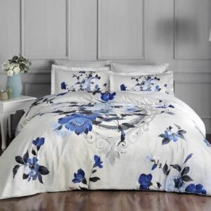 Комплект постельного белья ТАС delux “Vella Blue” евро