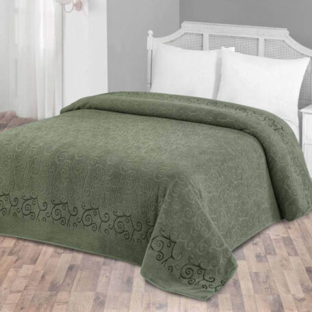 Махровая простынь TM Zeron 200×220 см (Хаки)