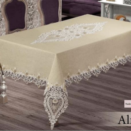 Скатерть велюровая Almond Gri 160 х 220 cm Скатерть велюровая Almond Gri 160 х 220 cm