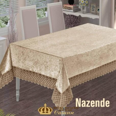 Скатерть велюровая Nazende Cappuchino 160 х 220 cm Скатерть велюровая Nazende Cappuchino 160 х 220 cm