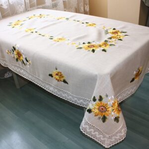 Скатерть льняная № 7065 100 х 150 cm