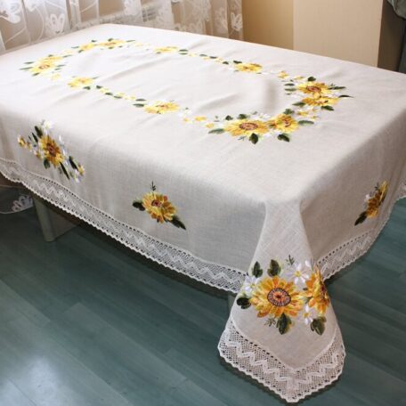 Скатерть льняная № 7065 100 х 150 cm