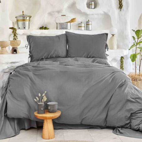 Комплект постельного белья Karaca Home ” 4 Element Hava Su antrasit”