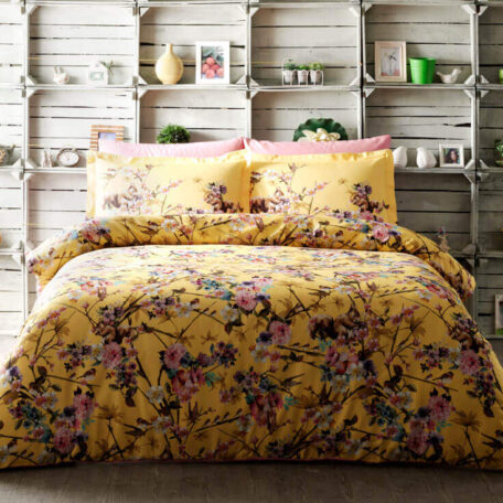 Комплект постельного белья ТАС “Poetic” Yellow king size Комплект постельного белья ТАС “Poetic” Yellow king size