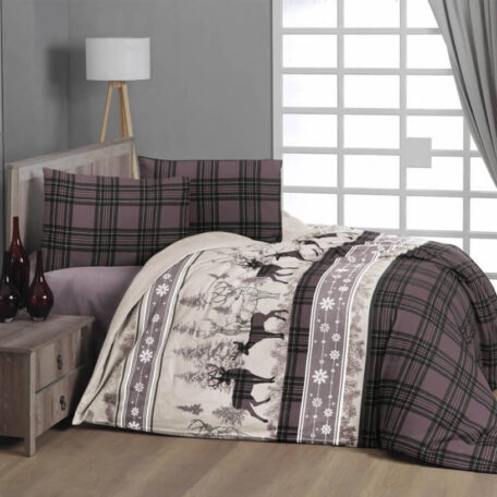 Комплект постельного белья First Choice Фланель “Happyness Lilac”