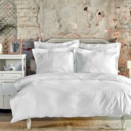 Комплект постельного белья Karaca Home “Charm bold beyaz” Комплект постельного белья Karaca Home “Charm bold beyaz”