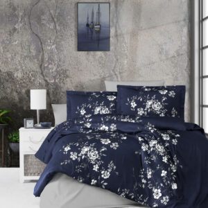 Комплект постельного белья First Choice Satin “Arya Navy Blue”