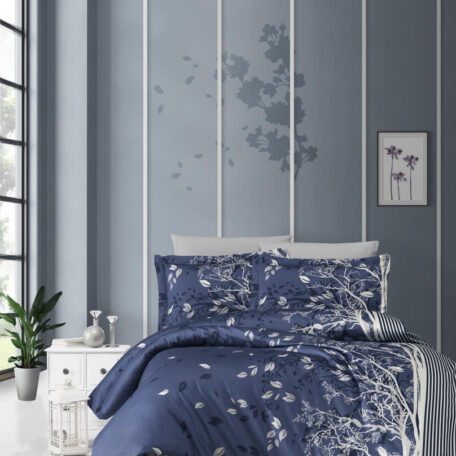 Комплект постельного белья FirstChoice Satin “Living Navy Blue” Комплект постельного белья FirstChoice Satin “Living Navy Blue”