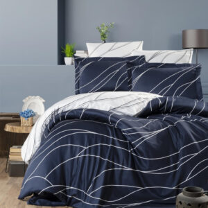 Комплект постельного белья FirstChoice Satin “Mesi Navy Blue”